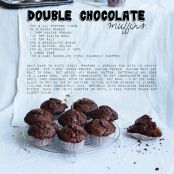 double chocolate chip muffins - Step 1