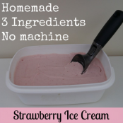 Homemade Strawberry Ice Cream(Without a Machine)