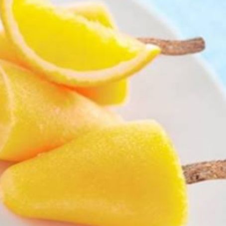 Lemon Ice Lollies with Liquorice Sticks