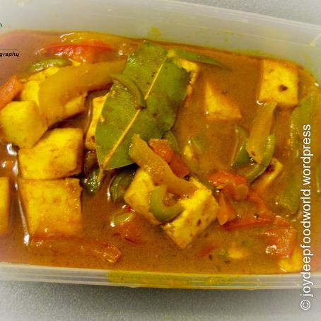 Pepper Paneer (Indian cottage cheese with Pepper)