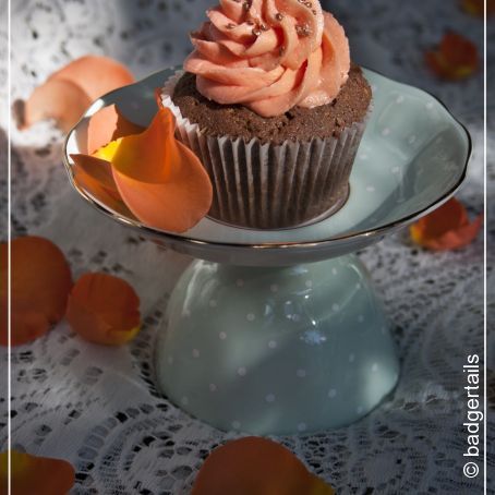 Chocolate & Orange Blossom Cupcakes