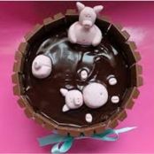 Kids Pigs in Mud Kit-Kat Cake