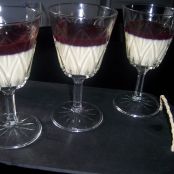 Panna cotta with cherry cream