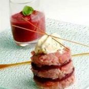 Red tuna and beetroot tartare
