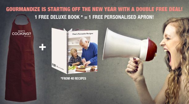 Free cookbook and apron deal