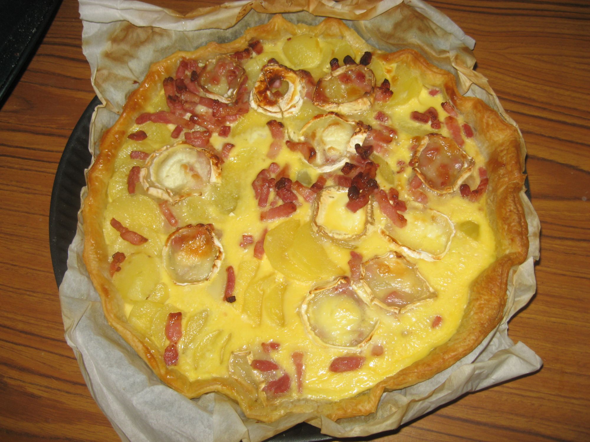 Recipe Potato Lardons And Goat Cheese Tart Rated 4 3 5 17 Votes