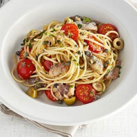 Sardine storecupboard spaghetti