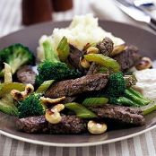 Quick beef & broccoli one-pot