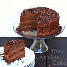 Triple Chocolate Layer Cake