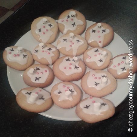 Melted snowman cookies