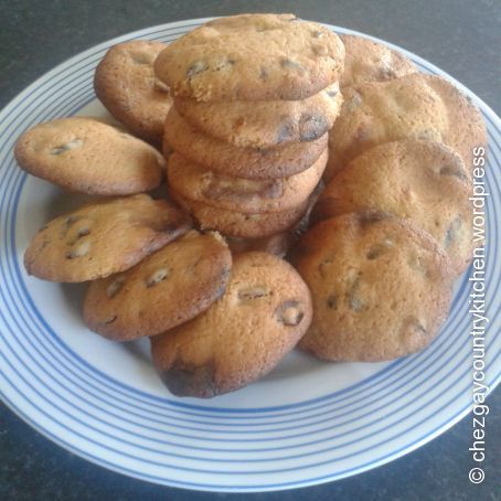 White chocolate & cranberry cookies