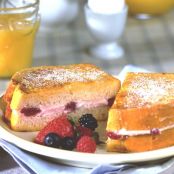 Stuffed French Toast With Fresh Berry Topping