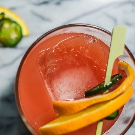 Jalapeno and Blood Orange Margarita