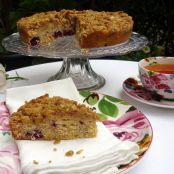 Apple and Blackberry Crumble Cake