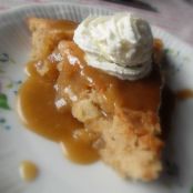 Apple Pie Cake with a Brown Sugar and Rum Sauce