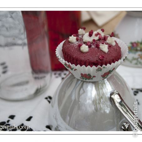 Raspberry Rose Cupcakes
