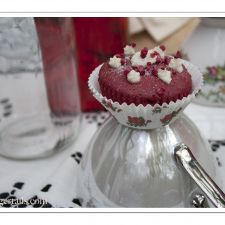 Raspberry Rose Cupcakes