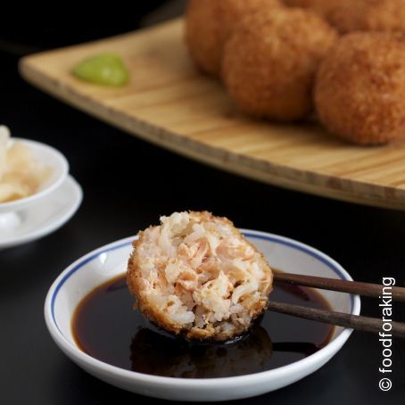 Japanese Crumbed Salmon Balls