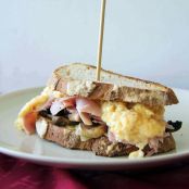 Messy Breakfast Sandwich