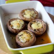 Cheddar Stuffed White Mushrooms