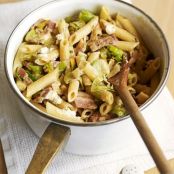 Cheesy Leek & Bacon Pasta