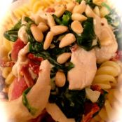 Pasta - Chicken, Spinach and Pine Nut Cream Pasta