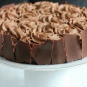 Chocolate Cake With Chocolate Mousse, A Chocoholic Affair!