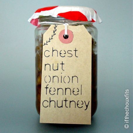 Chestnut, onions, fennel chutney