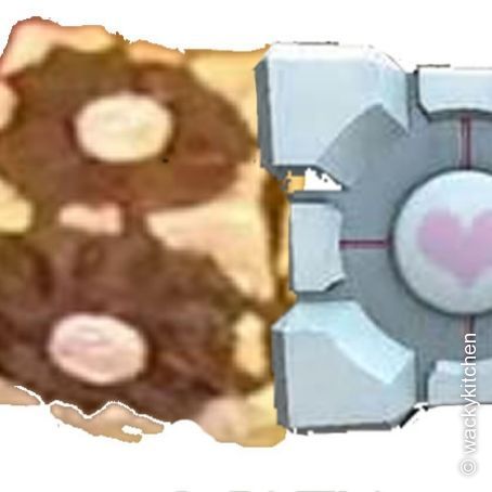 Miniature Companion Cube Cakes