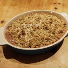 No-Fuss Apple Rhubarb Crumble