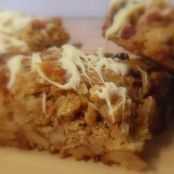 Cranberry, Pecan and White Chocolate Flap Jacks