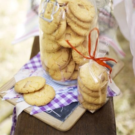 Custard & White Chocolate Biscuits