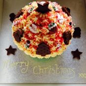 Christmas dairy free giant cupcake