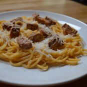 Spaghetti with chorizo sausage: - Step 2