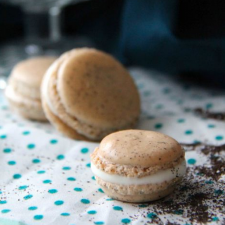 Earl Grey Macarons with Cream Cheese Frosting