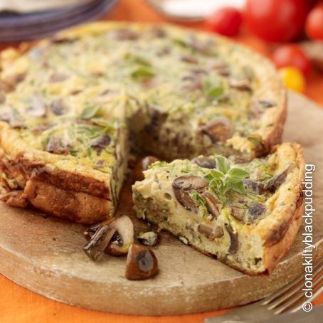 Clonakilty Whitepudding And Mushroom Frittata