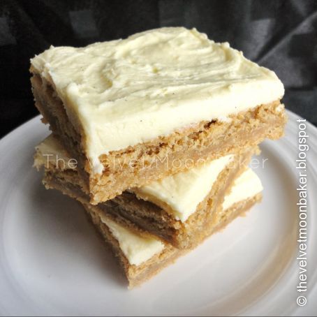 Lime Frosted Gingerbread Cookie Bars
