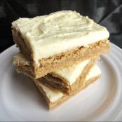 Lime Frosted Gingerbread Cookie Bars