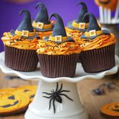 Witchhat Gingerbread Cupcakes