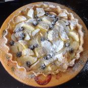 Sannois soft set tart with Worcester apples and Autumn brambles - Step 1