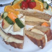 PIMMS Cake with Apple and Elderflower