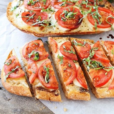 Caprese pizzas