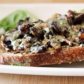 Stilton and Mushroom toasts