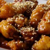 Sesame Chicken With Salad