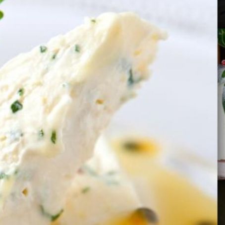 Lemon Meringue Ice Cream with Lemon Balm