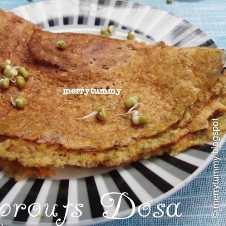 Moong Beans Sprouts Dosa