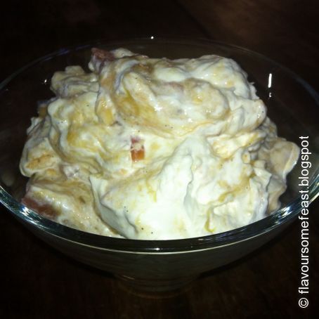 Spiced pineapple and rhubarb Eton mess