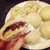 Steamed red bean bun