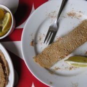 carrot & apple pulp, buckwheat skinny pancakes!