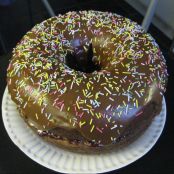 Chocolate Doughnut Cake